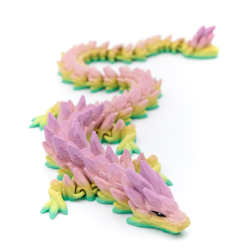 Kryształowy Smok RAINBOW 32cm