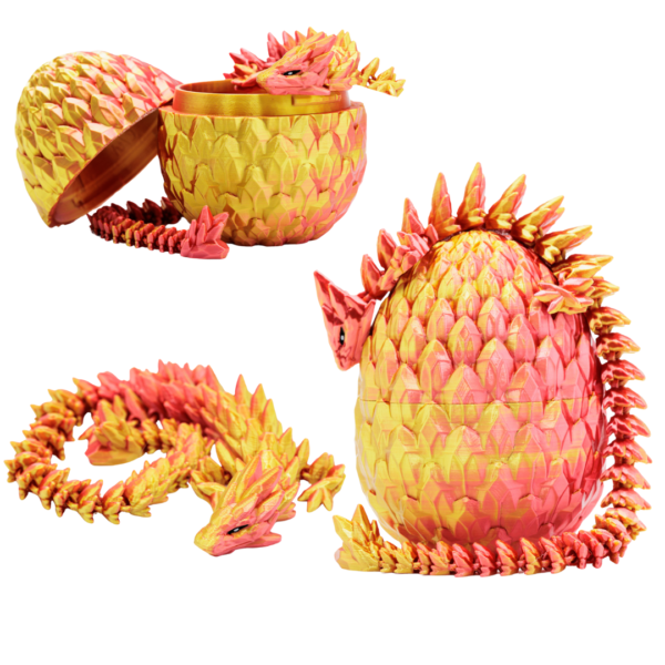 Kryształowy Smok ze Smoczym jajem GoldRose