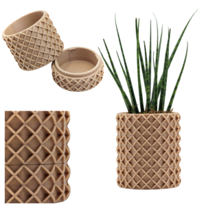 Osłonka na doniczkę Boho Latice  8 cm