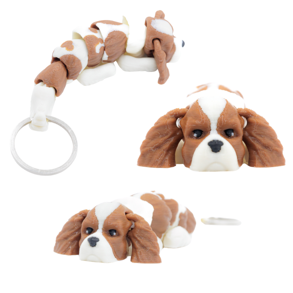 Brelok do kluczy Breloczek Piesek Cavalier King Spaniel Ciemnobrązowy Na Prezent