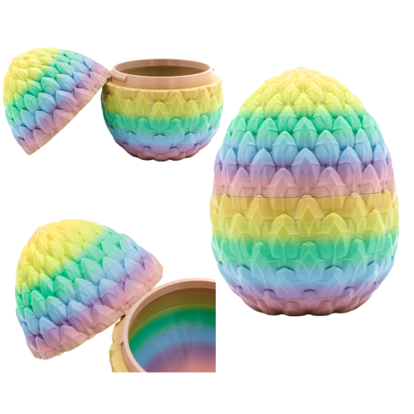 Kryształowe Smocze Jajo RAINBOW Rozmiar L