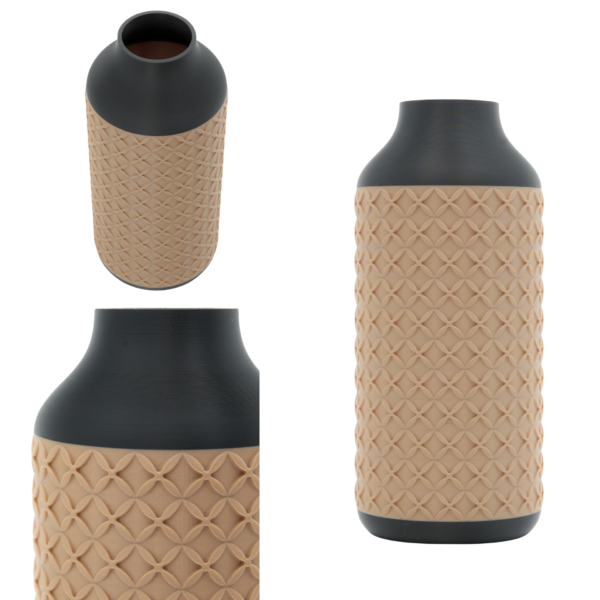 Czarny Wazon na kwiaty Dogwood Czarny 19 cm