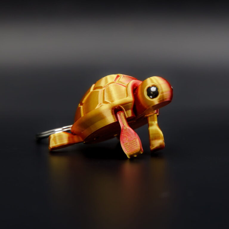 GOLDROSE Ruchomy Żółwik Wisiorek Brelok do torebki